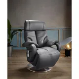 TV-Sessel SIT & MORE "Invito", grau (anthrazit), B:80cm H:111cm T:80cm, NaturLEDER (echtes Rindsleder), Luxus-Microfaser (100% Polyester), Luxus-Kunstleder, Sessel, Fernsehsessel, in Größe S, wahlweise mit Motor und Aufstehhilfe