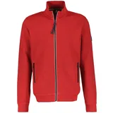 Lerros Sweatjacke "LERROS Unifarbene Herren-Sweatjacke Herren, in Großen Größen - Urban Red - 6XL