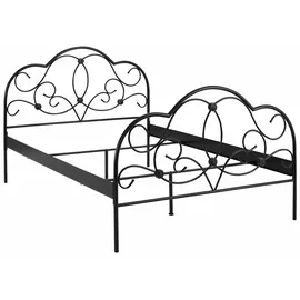 Home Affaire Metallbett HOME AFFAIRE "TOPSELLER", schwarz, L:205cm, Betten, mit aufwendiger Verzierung, romantischer Stil
