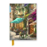 Flame Tree Gift Premium Notizbuch DIN A5: Thomas Kinkade, Italienisches Café: Unser hochwertiges, liniertes Blankbook mit festem, künstlerisch geprägtem Einband und ... Notizbuch DIN A 5 mit Magnetverschluss)