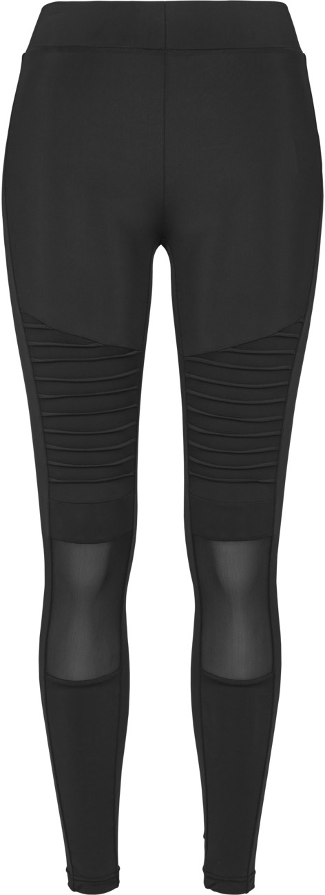 Urban Classics Damen Leggings Tech Mesh Biker Schwarz M