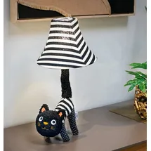 happy lamps - LED-Tischleuchte, für Kinder Baby Luna LED/5,4W/230V Katze, - Schwarz