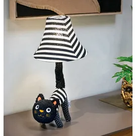 happy lamps - LED-Tischleuchte, für Kinder Baby Luna LED/5,4W/230V Katze, - Schwarz