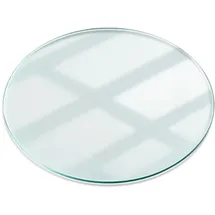 Tulup Tischplatte Transparent, Glas, Rund, 60x0.4x60 cm Esszimmer, Tische, Esstische, Tischsysteme, Tischplatte