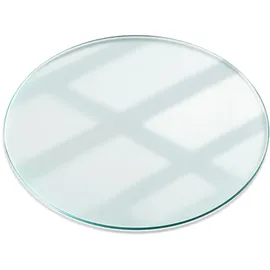 Tulup Tischplatte Transparent, Glas, Rund, 60x0.4x60 cm Esszimmer, Tische, Esstische, Tischsysteme, Tischplatte