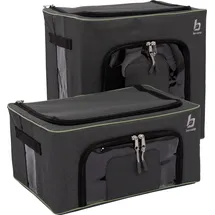Bo-Camp - Aufbewahrungsbox-Set - Faltbar 2 Stück 2 Größen