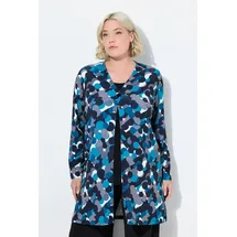 Ulla Popken Longshirt in schwarz | Gr.: 50-52