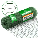 casa pura PVC Maschendrahtzaun Karat 0,5 x 25 m grün