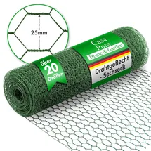 casa pura PVC Maschendrahtzaun Karat 0,5 x 25 m grün