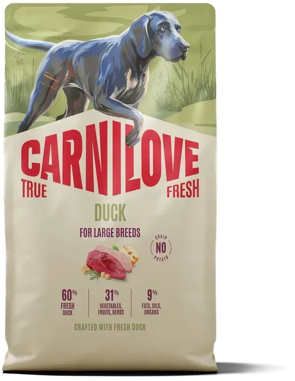 Carnilove True Fresh Dog Duck für ausgewachsene Hunde großer Rassen 4kg