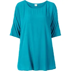 Viskose-Bluse, dunkeltürkis, 36/38