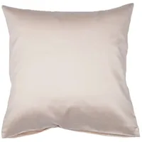 JANINE Mako-Satin-Kissenbezug LENI, Sandfarben - 40 x 40 cm