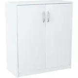 matkam Kommode Weiß, Holzwerkstoff 74x85x35 cm, Wohnzimmer, Kommoden & Sideboards, Kommoden