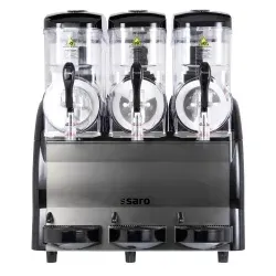 SARO Slush-Eis-Maschine 3 x 12 Liter Modell NOYA 3, Robuste Slush-Eis-Maschine für die einfache Herstellung von Slush-Eis, 1 Stück
