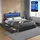 VASAGLE Doppelbettgestell 160 x 200 cm Grau