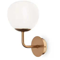 Wandlampe Wandleuchte Spotlampe Spotleuchte Wohnzimmerlampe Metall messing Glas
