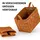 N8WERK Aufbewahrungskorb Filz mit Griff 35 x 25 x 25 cm braun