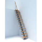 Minka Mittelholmtreppe Quatro 38 - 298 cm Holz Grau