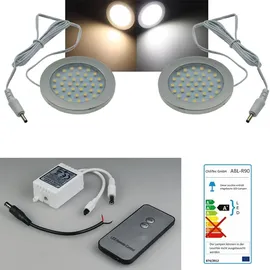 ChiliTec LED-Aufbauleuchte ABL-R90 warmweiß 3W 270lm 12V= DC superflach EEK F [A-G]