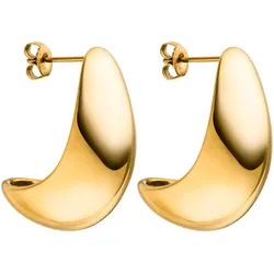 Paar Ohrstecker PURELEI "Schmuck Geschenk Big Drop Ohrringe, 24043-Earring-Drop-Big", gold (gelbgoldfarben), Ohrringe, Damen, Edelstahl