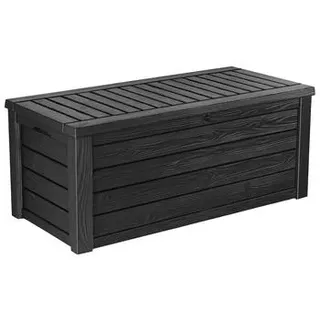 Keter Auflagenbox Westwood, 570 Liter, ca. B155/H64,4/T72,4 cm, Schwarz, Dunkelgrau