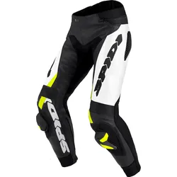 Spidi RR Pro Warrior, Lederhose - Schwarz/Neon-Gelb - 46