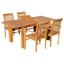 ALEOS. Teak Set 7-tlg. Braun