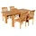 ALEOS. Teak Set 7-tlg. Braun