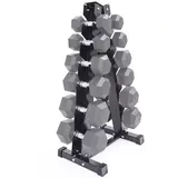 Kurzhantel Rack KR1 Cranit Hantelständer Hantelablage mit 6 Ebenen schwarz DPLI1