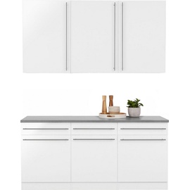 wiho Küchen Küche »Chicago«, ohne E-Geräte, Breite 180 cm weiß
