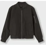 NAME IT Unisex NKNMONSTER Bomber Jacket NOOS Jacke, Black/Detail:Zipper Pocket, 140