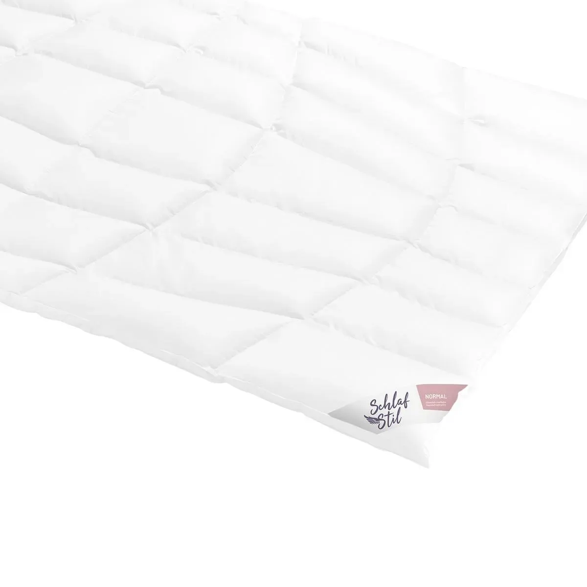 Schlafstil Daunendecke D1000 normal medium, Füllung: 100% Eiderdaunen 155x200 cm