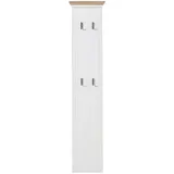 Landscape Garderobenpaneel Weiß, Eiche, 41x195x9 cm, Aufhängemöglichkeit, Garderobe, Garderobenpaneele, Garderobenpaneele