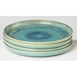 gipfelstück Speiseteller 28 cm blau/grün 4er Set