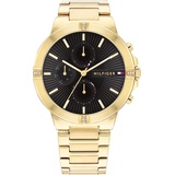 Tommy Hilfiger Multi Zifferblatt Quarz Uhr für Damen mit Gelbgoldfarbenes Edelstahlarmband - 1782380