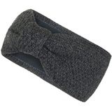 Frentree Stirnband Gefüttertes Haarband, Ohrenwärmer für Damen und Mädchen, Strickmuster mit Schleife und weichem Fleece Innenfutter grau