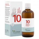 PFLÜGER Schüßler Salze Nr. 10 Natrium sulfuricum D6 - 100 ml Tropfen - Das Salz der Ausscheidung - glutenfrei & laktosefrei