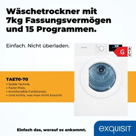 Exquisit TAE70-70 Ablufttrockner (7 kg)