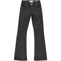 Weite Jeans CARS JEANS "Jeans Veronique", Mädchen, Gr. 16 (176), N-Gr, schwarz, Denim/Jeans, Obermaterial: 98% Baumwolle, 2% Elasthan, Abriebeffekte, casual, ausgestellt normal, Jeans, im 5-Pocket Stil
