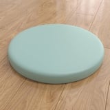 Trayosin Sitzkissen Rund Sitzkissen Stuhl Memory Foam aus Kunstleder Sitzkissen Boden Rund Sitzauflagen Dauerhaft rutschfest Gemütlich Sitzpolster für Tatami Garten Büro (Limonengrün,40cm)