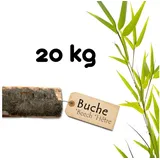 BooGardi Kaminholz Feuerholz kaminfertig, 20 kg, (Buchenholz 20kg im Karton), Hartholz getrocknet Ofenholz Buche Eiche Kiefer braun