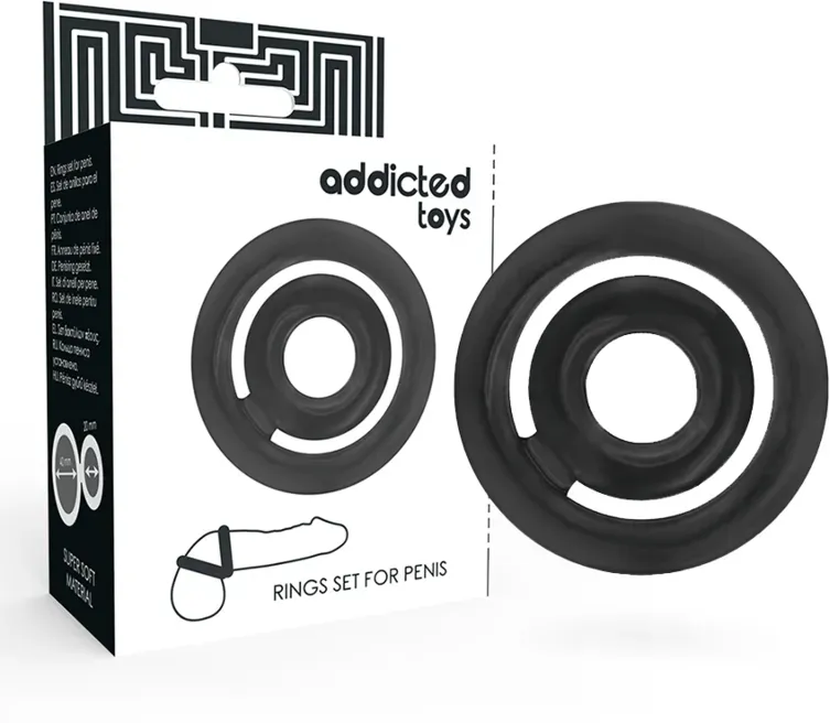 ADDICTED TOYS - POTENZ-C-RING PENIS SCHWARZ