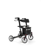 Vermeiren Reise | Rollator Quava Leichtgewicht 2-fach faltbar superklein leicht, Carbongrau 1 St