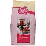 Mix für Red Velvet Cake: Einfach zu verwendender, schön weicher und flauschiger Kuchen mit leichtem Schokoladengeschmack, perfekte rote Farbe, auch für Cupcakes aus rotem Samt geeignet, Halal. 4 Kg.