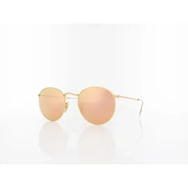 Ray-Ban Round Flash RB3447 112/Z2 50-21 polished gold/copper