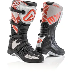 Acerbis X-Team, Stiefel - Schwarz/Grau/Orange - 47 EU