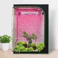 Jayseuw Growzelt 120x60x180CM Grow Tent, 600D Oxford mit Beobachtungsfenster Zuchtzelte für hydrokulturen, Lichtdicht und Wasserdicht Growschrank für Homegrowing, Indoor-Anbau