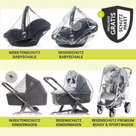 hauck 4in1 Kinderwagen-Set Move N Care Trio Set - Schwarz