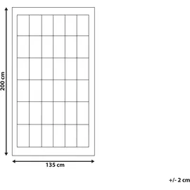 Beliani Bettdecke Weiß Mikrofaser 135 x 200 cm Extra Warm Ganzjahresdecke Vier-jahreszeiten Steppdecke Steppbett Monochromatisch Paspel Schlafzimmer