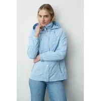 Barbara Lebek Outdoorjacke mit abnehmbarer Kapuze Damen, Übergangsjacke, Frühlingsjacke oder Damenjacke mit abnehmbarer Kapuze - 48